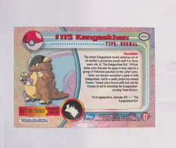 Kangaskhan #115 2000 Topps Pokemon TV Animation Edition Series Blue Logo Card LP - Image 2