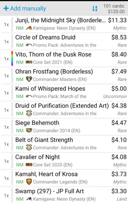 MTG COMMANDER Deck - Lot 100 Card - Myithic, Rare, Foil - NM, LP - $120 VALUE - Image 2