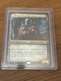 MTG Innistrad Crimson Vow, Edgar, Charmed Groom /Edgar Markov's Coffin -Showcase - Image 1