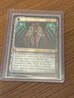 MTG Innistrad Crimson Vow, Edgar, Charmed Groom /Edgar Markov's Coffin -Showcase - Image 2