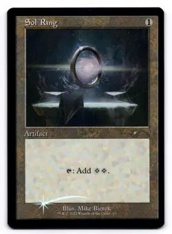 Sol Ring NM Retro Frame WPN 1/1 MTG Foil - Image 1