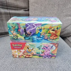 Pokemon TCG Prismatic Evolutions Mini Tin Display Case | 8 Tins / Factory Sealed - Image 1