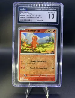 Pokemon Charmander Scarlet Violet 151 Costco Exclusive CGC 10 Gem Mint Tcg - Image 2