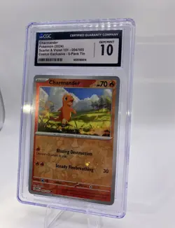 Pokemon Charmander Scarlet Violet 151 Costco Exclusive CGC 10 Gem Mint Tcg - Image 4