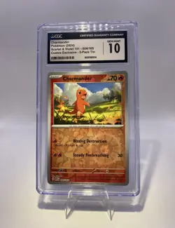 Pokemon Charmander Scarlet Violet 151 Costco Exclusive CGC 10 Gem Mint Tcg - Image 5