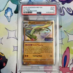 Flygon MEP 016 - Pokemon TCG Phantasmal Flames Pre Release Promo 2025 Mint PSA 9 - Image 1