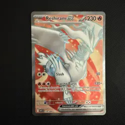 Pokemon TCG White Flare Reshiram EX Full Art Ultra Rare Card 158/086 - Image 1