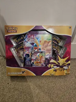 Pokemon TCG Alakazam V Box New And Factory Sealed 4 Booster Packs Scarlet Violet - Image 1