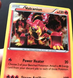 Volcanion 25/114 Steam Siege Holo Cracked Ice Gears Of Fire Deck Pokemon Card PL - Image 3