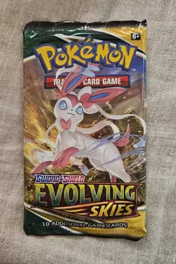 ✅Pokemon RARE TCG Sword & Shield Evolving Skies Booster Pack-Sylveon Art SEALED 820650808777 - Image 3