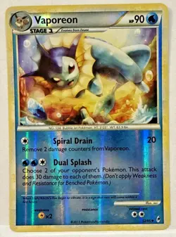 Pokemon Tcg - Vaporeon - 52/95 - Reverse Holo CALL OF LEGENDS - NM - Image 1