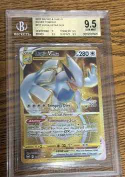 🔥 2022 Pokemon BGS 9.5 Lugia Vstar secret rare Silver Tempest #211 LOW POP 🔥 - Image 1
