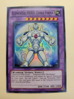Elemental HERO Terra Firma LCGX-EN075 Super Rare LP - Image 1
