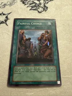 Yu-Gi-Oh! TCG Painful Choice MRL-049 Unlimited Super Rare MP Magic Ruler - Image 1