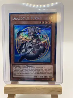 Yu-Gi-Oh! Dracotail Lukias (CR) Collector's Rare JUSH-EN001 EURO PRINT - Image 1
