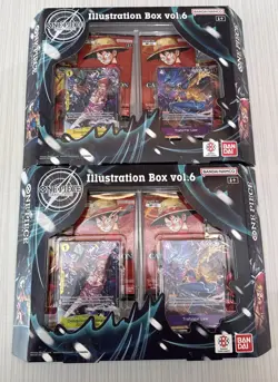 One Piece TCG Illustration Box Vol. 6 LOT OF 2 BRAND NEW AND SEALED - Image 1