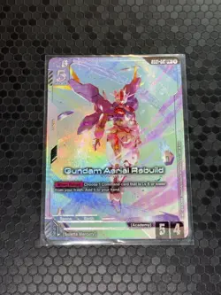 Gundam Aerial Rebuild GD01-067 LR+ FOIL Newtype Rising Gundam Card Game - Image 2