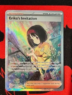 Pokemon TCG SV Scarlet & Violet 151 Erika's Invitation Card #203/165 NM - Image 1