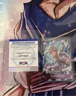 5 Slabs. CGC Pristine 10 Dragon Ball 2023 Full Set & Signed Auth. Luffy Card - Image 2