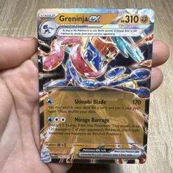 Pokemon TCG Twilight Masquerade Greninja EX Double Rare Holo Card 106/167 - Image 1