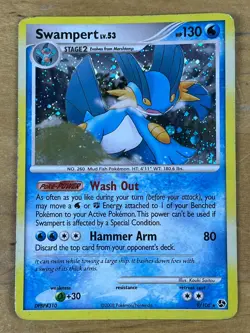 Swampert 9/106 Rare Holo Great Encounters 2008 Pokemon TCG Card - Image 1