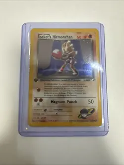 Pokemon TCG: ROCKET'S HITMONCHAN 11/32 holo card LIGHTLY PLAYED ng11308 - Image 1