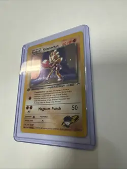 Pokemon TCG: ROCKET'S HITMONCHAN 11/32 holo card LIGHTLY PLAYED ng11308 - Image 3