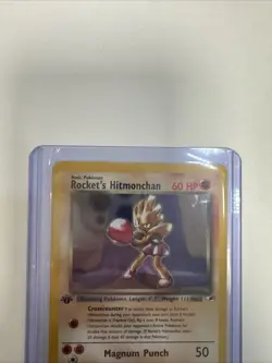 Pokemon TCG: ROCKET'S HITMONCHAN 11/32 holo card LIGHTLY PLAYED ng11308 - Image 4