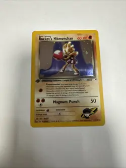 Pokemon TCG: ROCKET'S HITMONCHAN 11/32 holo card LIGHTLY PLAYED ng11308 - Image 5