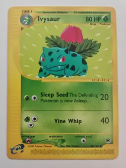 Rare Pokemon Ivysaur Expedition Base Set Card 82/165. E- Reader Series.Mint. - Image 1