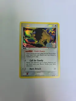 Pokemon TCG Tauros Crystal Guardians 12/100 Reverse Holo Card - Image 1