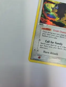 Pokemon TCG Tauros Crystal Guardians 12/100 Reverse Holo Card - Image 3