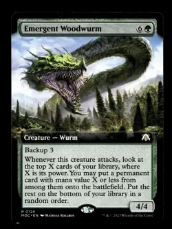 Emergent Woodwurm (Extended Art) 124 R Commander: March of the Machine - Image 1