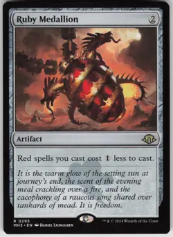 MTG Ruby Medallion Normal NM Modern Horizons 3 Magic 295 - Image 1