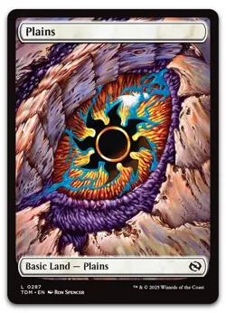 Plains Dragon Eye (0287) #287 (NM) Tarkir Dragonstorm TDM Magic MTG - Image 1