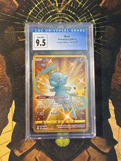 Pokemon Mew 025/025 Celebrations Gold Secret Rare CGC 9.5 - Image 1