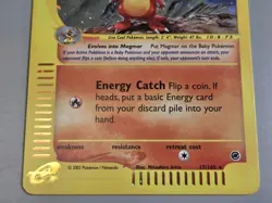 Pokemon Expedition # 17/165 Holo Magby **not played** - Image 3