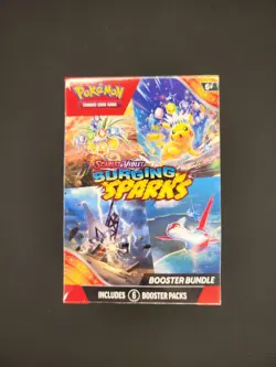 Pokemon Bundle - Mewtwo ex Box, Surging Sparks BB, and AH Sticker Pack x6 - Image 1