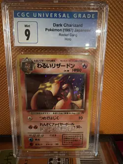 1997 Pokemon Dark Charizard Rocket Gang Holo (Japanese) CGC 9 - Image 1