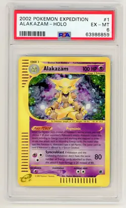 Alakazam 2002 Pokemon Expedition PSA 6 #1 - Image 1