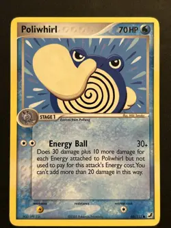 Pokemon TCG Poliwhirl EX Unseen Forces 68/115 Regular Common LP - Image 1