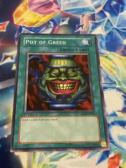 Yu-Gi-Oh! - Pot of Greed SD4-EN018 1st - NM- Englisch - Image 1
