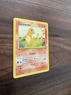 Pokemon TCG Charmander Base Set 46/102 Regular Unlimited Common Card LP - Image 3