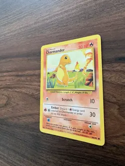 Pokemon TCG Charmander Base Set 46/102 Regular Unlimited Common Card LP - Image 4