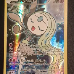 Pokemon Meloetta XY120 Black Star Promo Holo Foil Card Full Art - Image 1