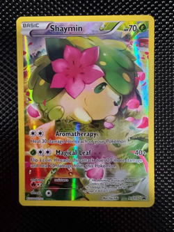 Pokemon Shaymin XY115 Black Star Promo Full Art Card (LP) / Pokemon TCG MP - Image 2