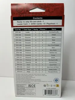 Bandai One Piece Card Game Straw Hat Crew ST-01 Starter Deck English - Image 3