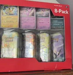1x Pokemon TCG Prismatic Evolutions Costco 8 Mini-Tin Bundle w/ Promo Cards NEW - Image 2