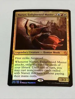 Narset, Enlightened 190 Master Khans of Tarkir FOIL MTG TCG CARD NM - Image 1