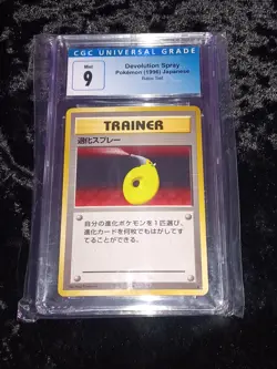 1996 Pokemon Base Set Devolution Spray CGC 9 MINT Pokemon Card Trainer - Image 2